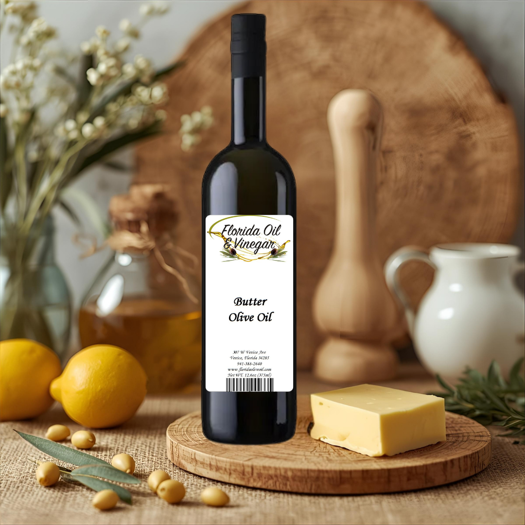 Butter Olive Oil – Dairy-Free, Rich Butter Flavour Olive Oil for Cooking and Baking