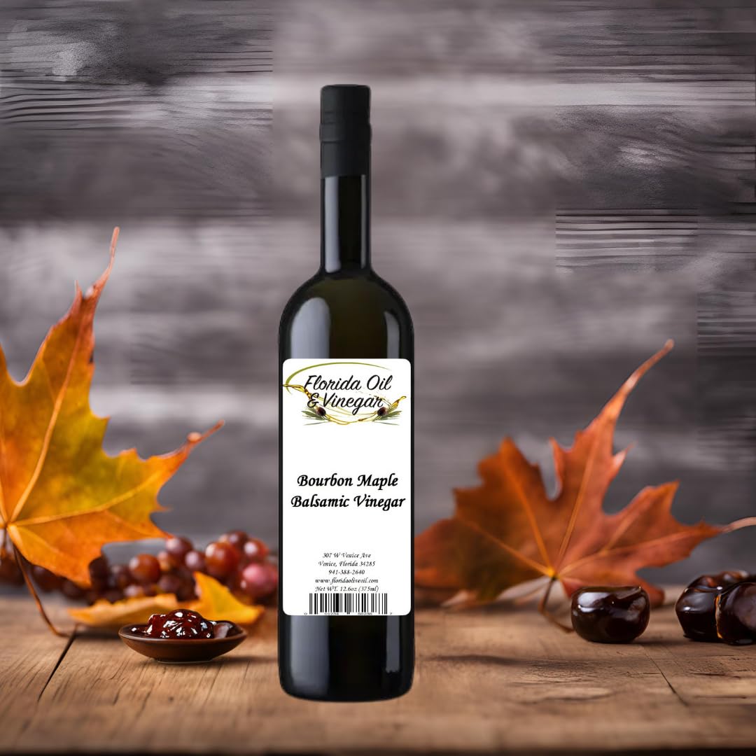 Bourbon Maple Balsamic Vinegar – Smooth, Smoky Sweetness for Cooking & Drizzles