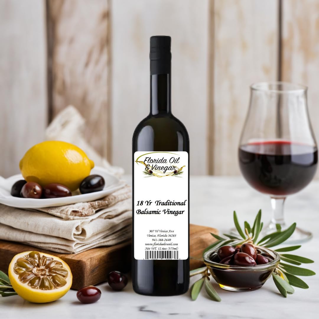 18-Year Traditional Aged Balsamic Vinegar – Premium Rich Flavor, Ideal for Marinades & Glazes