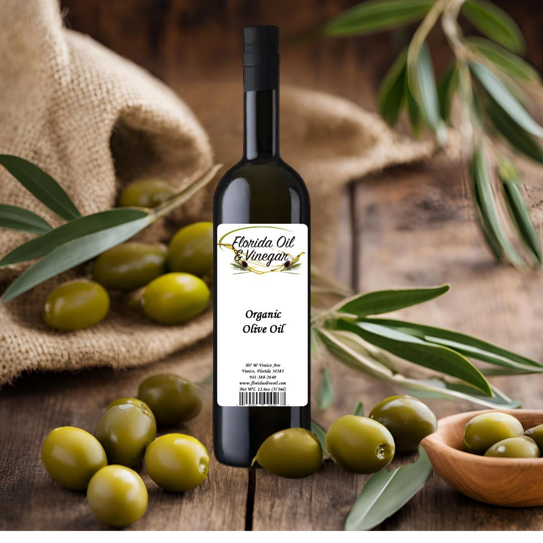 Organic Olive Oil - Pure Extra Virgin Olive Oil, Cold-Pressed, Rich in Antioxidants for Healthy Cooking