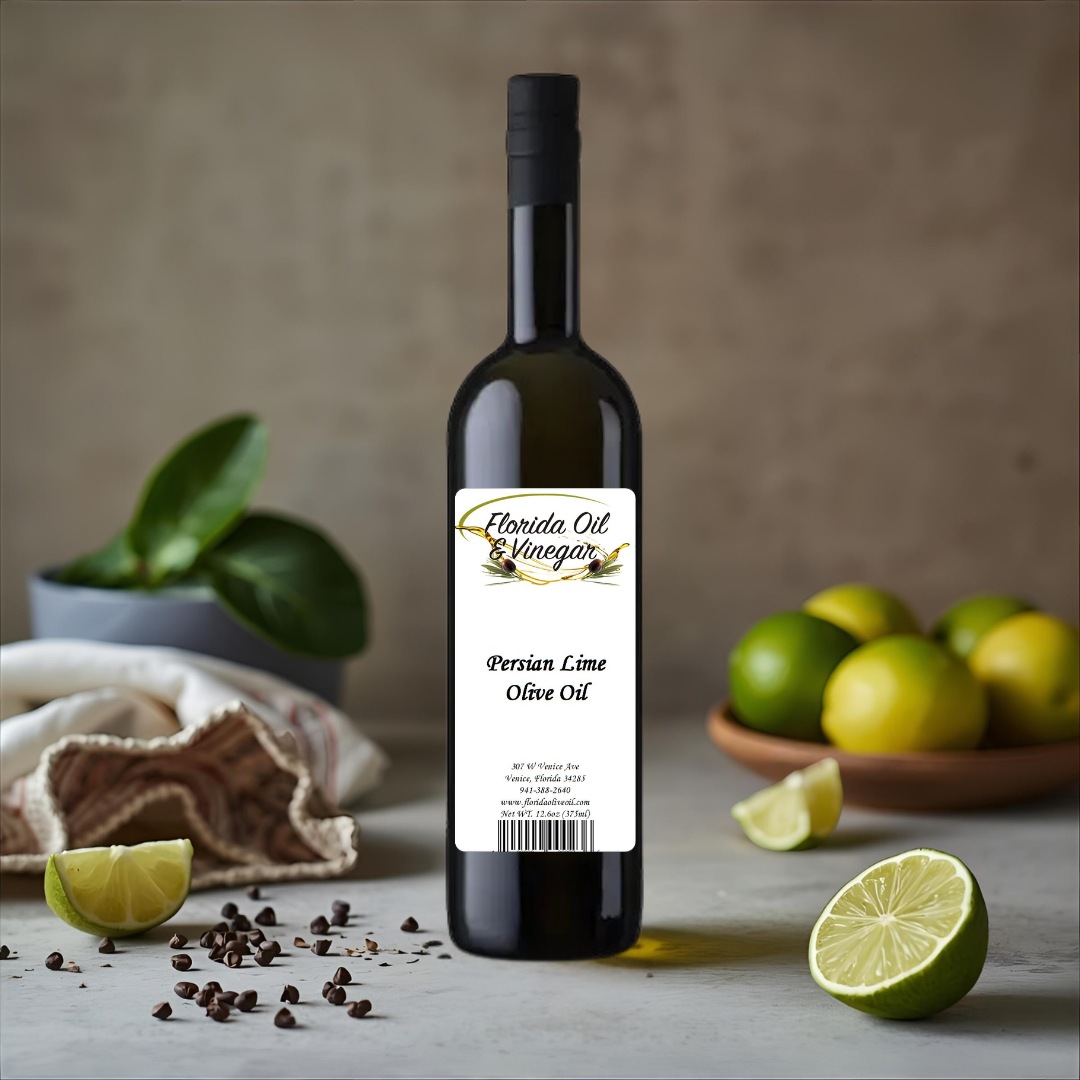 Persian Lime Olive Oil – Bright Lime-Infused Olive Oil for Cooking and Marinades