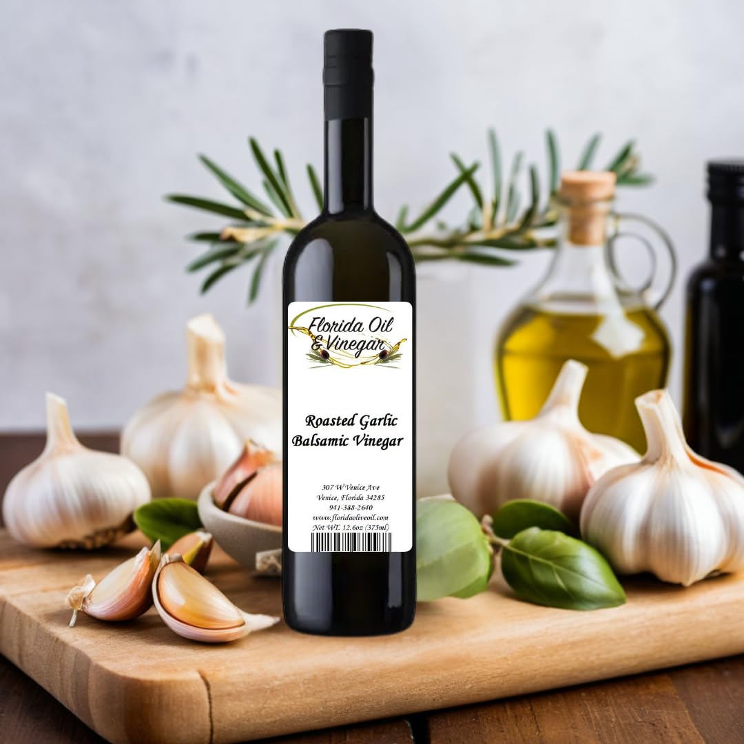 Roasted Garlic Balsamic Vinegar – Savory Garlic Infusion for Pasta & Bread Dips