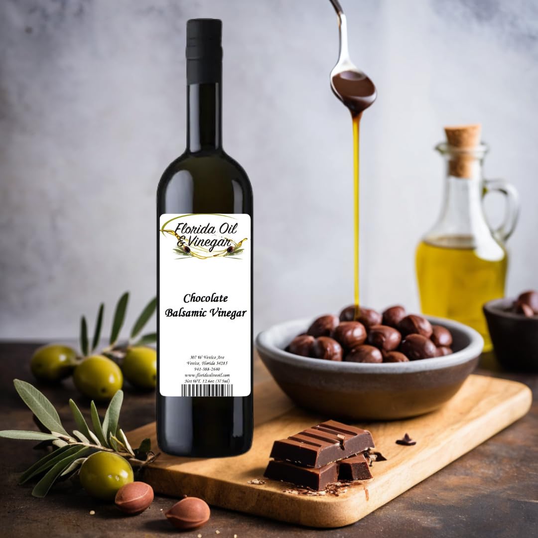 Chocolate Balsamic Vinegar – Decadent & Silky, Ideal for Desserts & Sauces