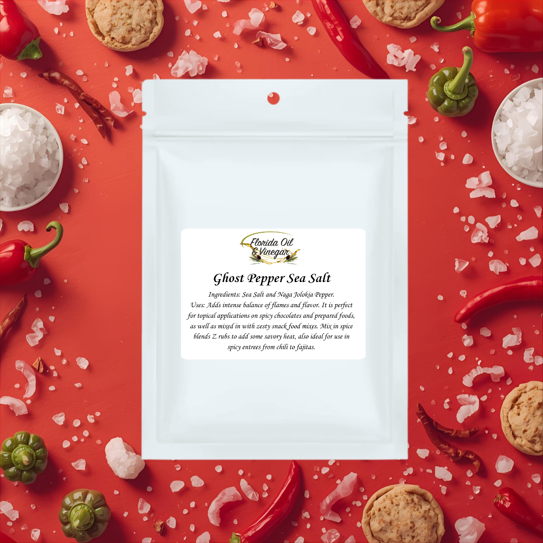 Ghost Pepper Sea Salt – Fiery Gourmet Seasoning