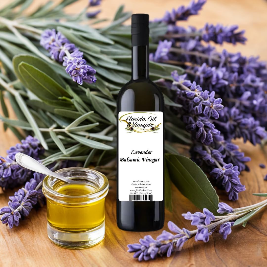 Lavender Balsamic Vinegar – Floral & Sweet, Perfect for Glazes & Cocktails