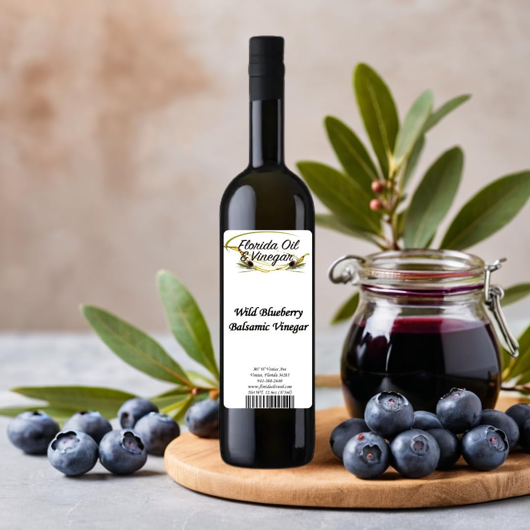 Wild Blueberry Balsamic Vinegar – Rich Blueberry Infusion for Pancakes & Salad Dressings