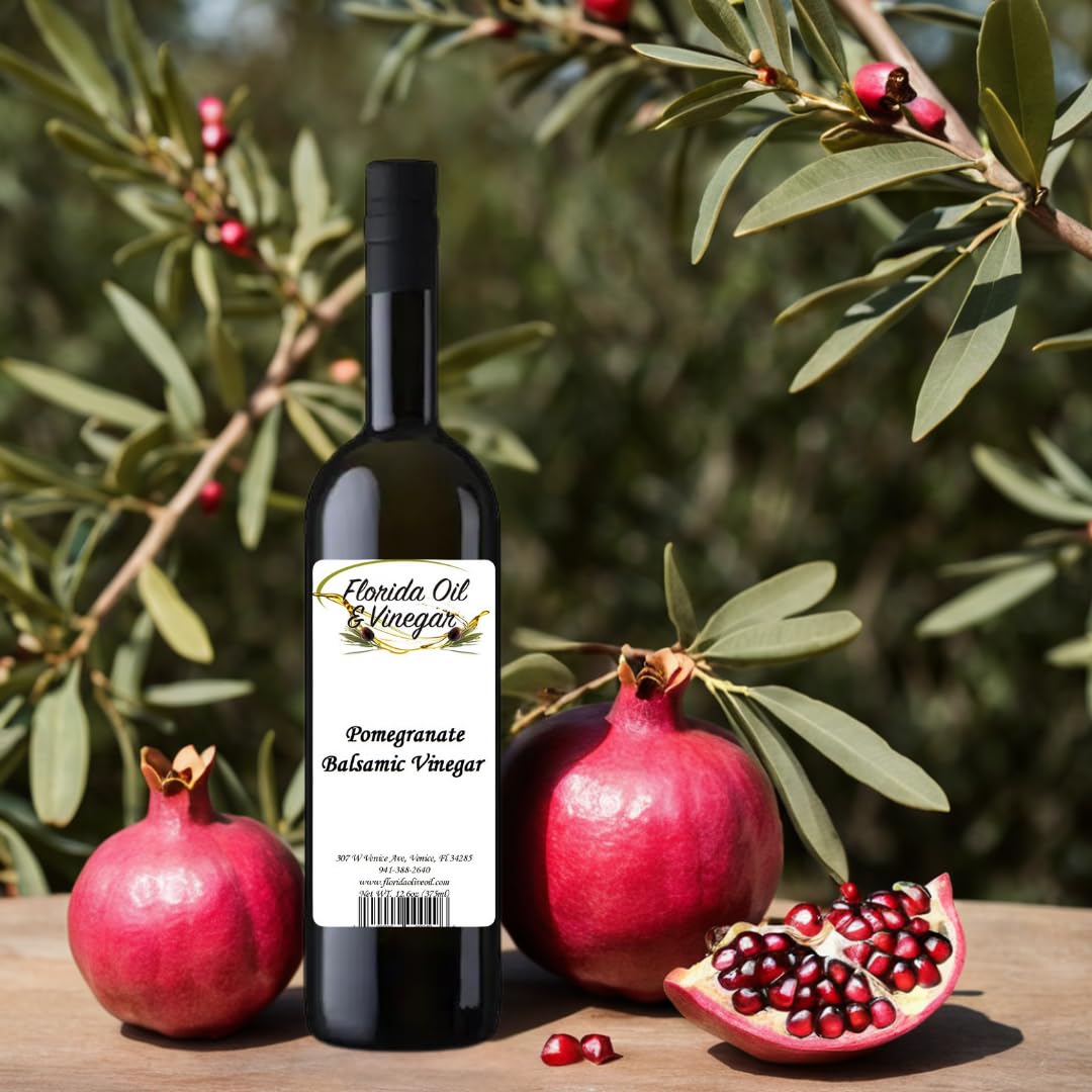 Pomegranate Balsamic Vinegar – Tart & Sweet, Great for Salads & Sauces