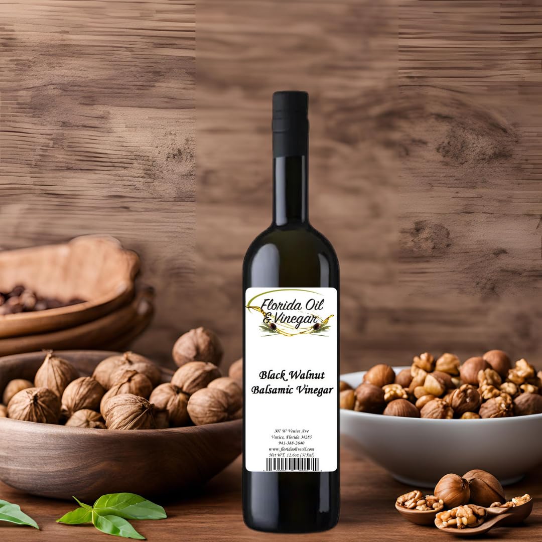 Black Walnut Balsamic Vinegar – Rich Nutty Flavor, Perfect for Meats & Cheese Plates