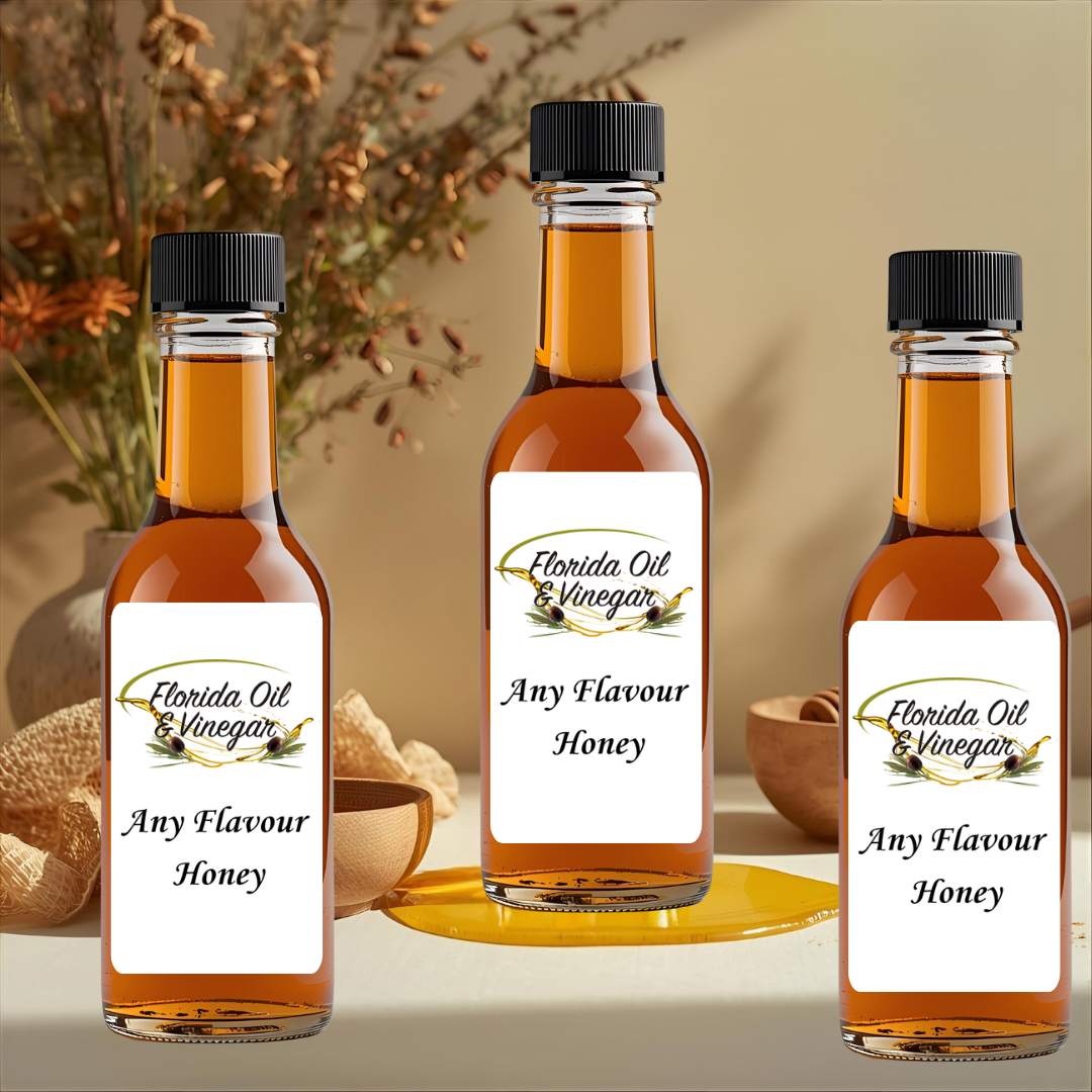 Flavored Honey Trio – Three 50ml Bottles of Gourmet Sweetness