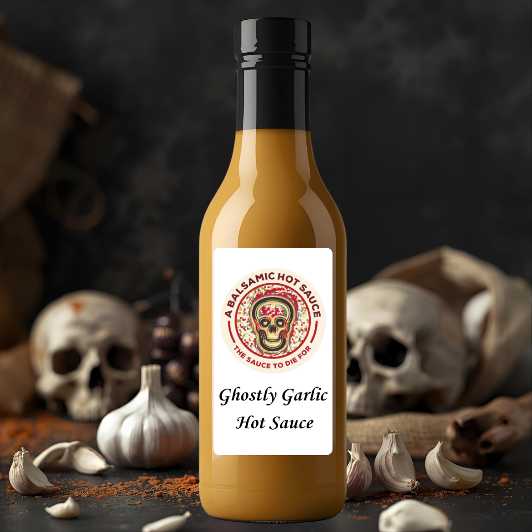 Ghostly Garlic Hot Sauce - Rich Garlic Flavour with a Fiery Twist