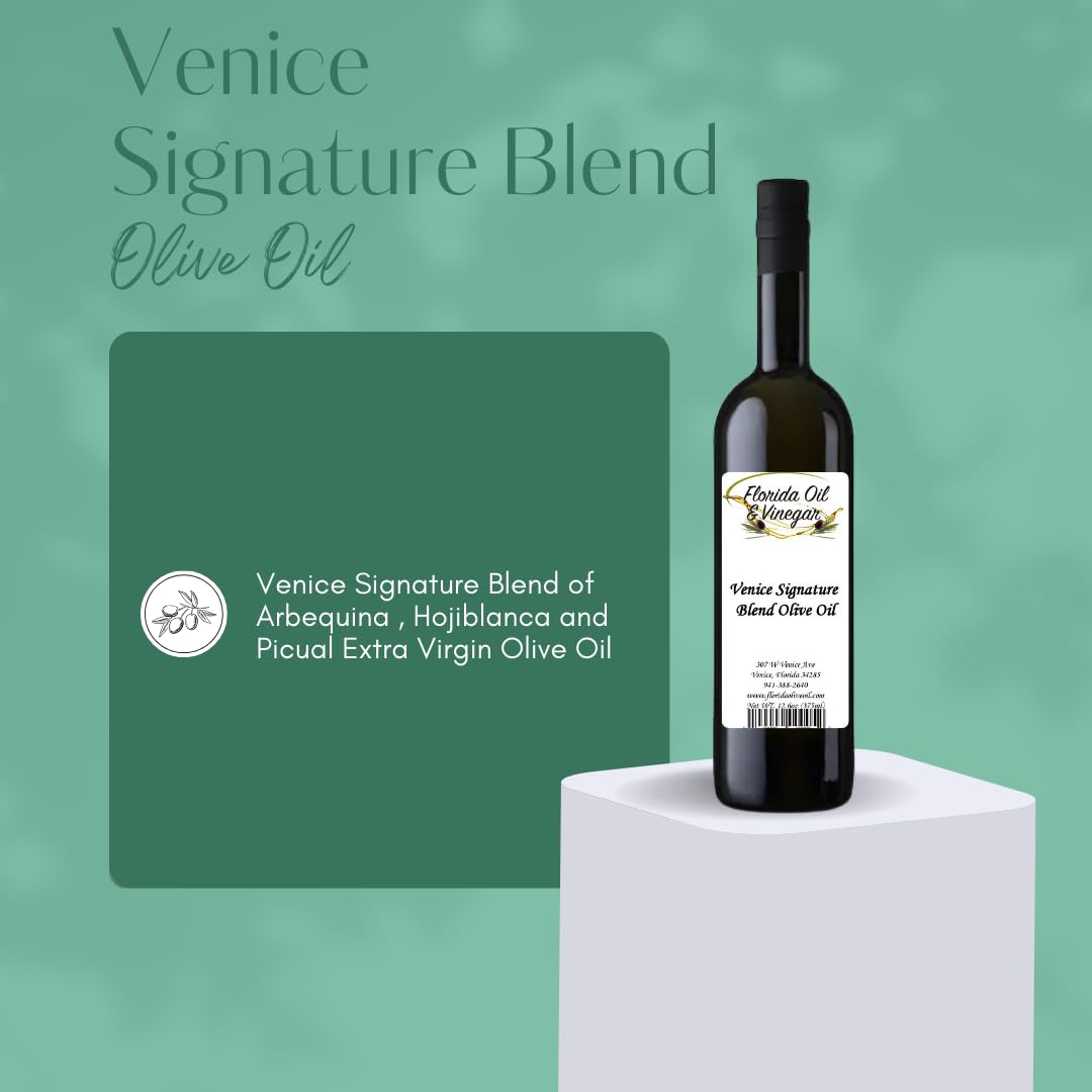 Venice Signature Blend Olive Oil (Extra Virgin) - Luxurious Blend of High-Quality Olive Oils, Perfect for Drizzling and Dipping