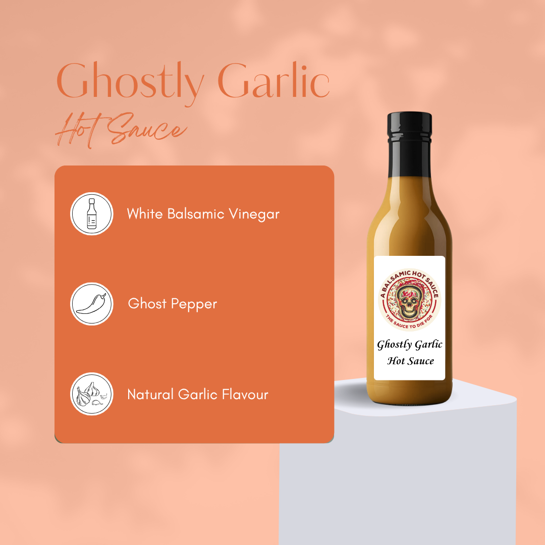 Ghostly Garlic Hot Sauce - Rich Garlic Flavour with a Fiery Twist