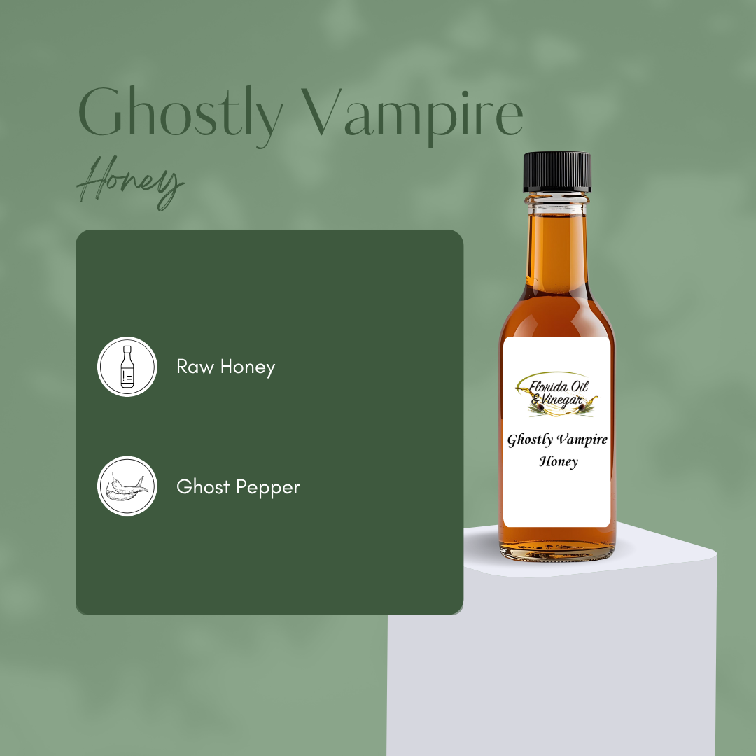 Ghostly Vampire Honey – Spicy Honey with a Kick of Ghost Pepper
