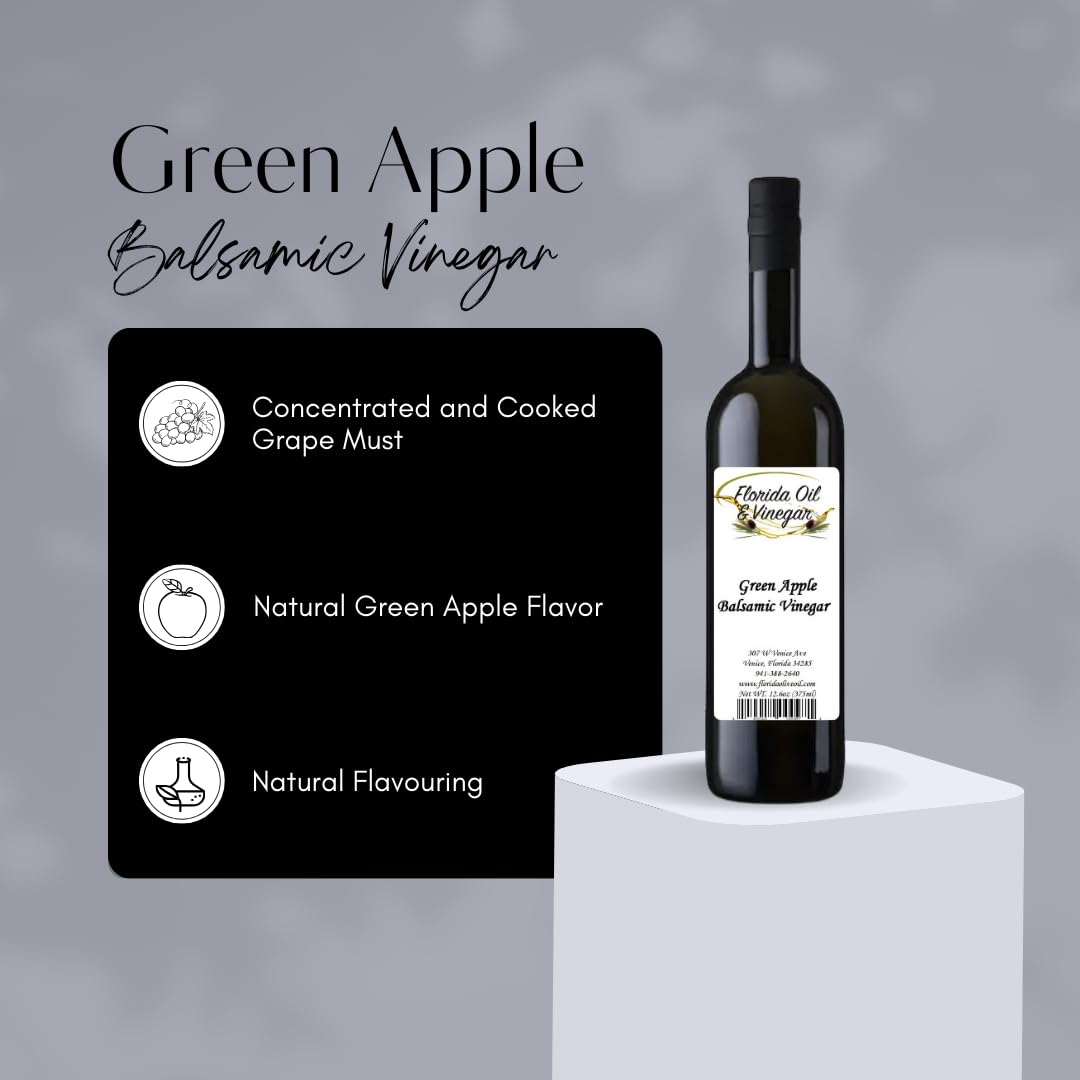 Green Apple Balsamic Vinegar – Crisp & Fruity for Fresh Salads & Marinades
