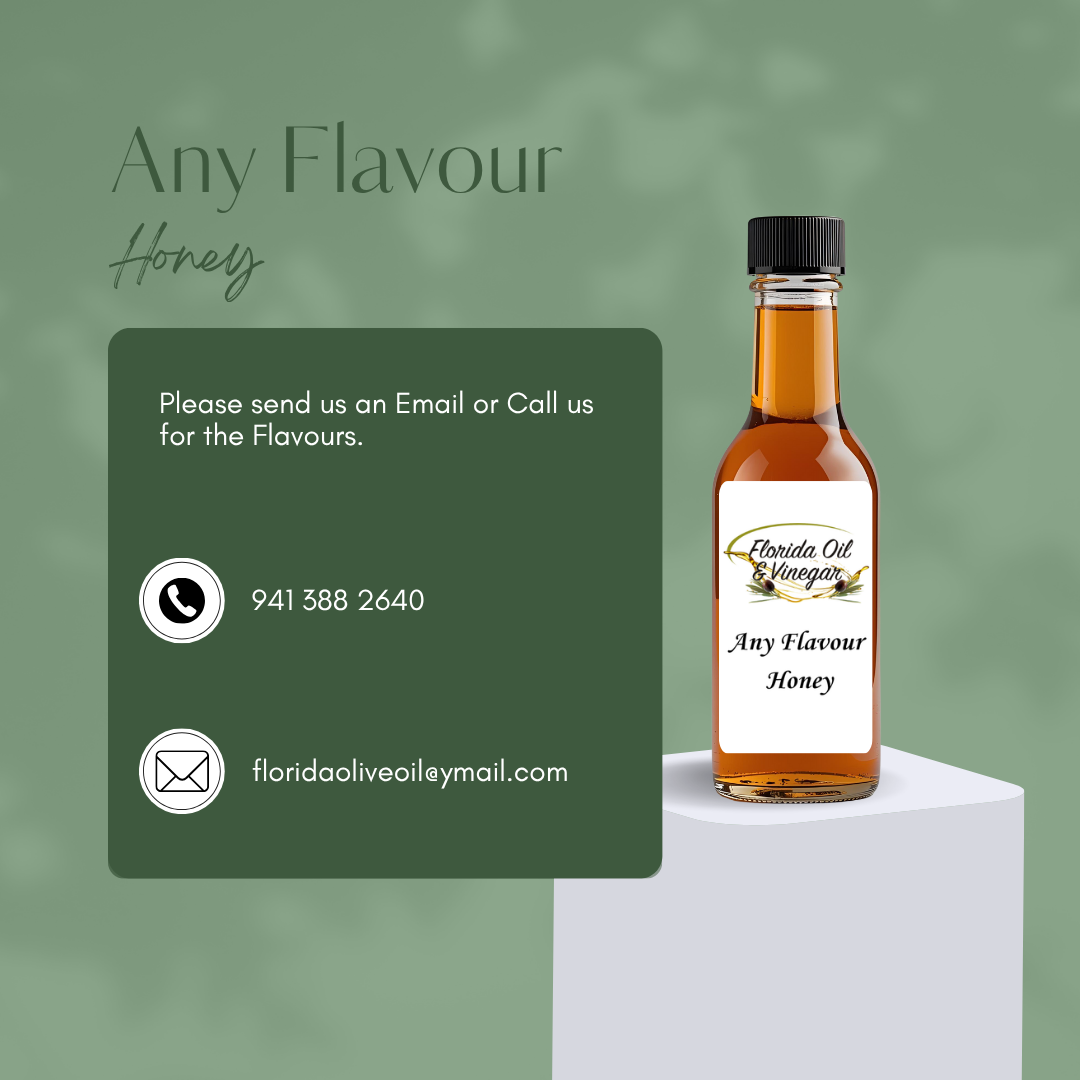 Flavored Honey Trio – Three 50ml Bottles of Gourmet Sweetness