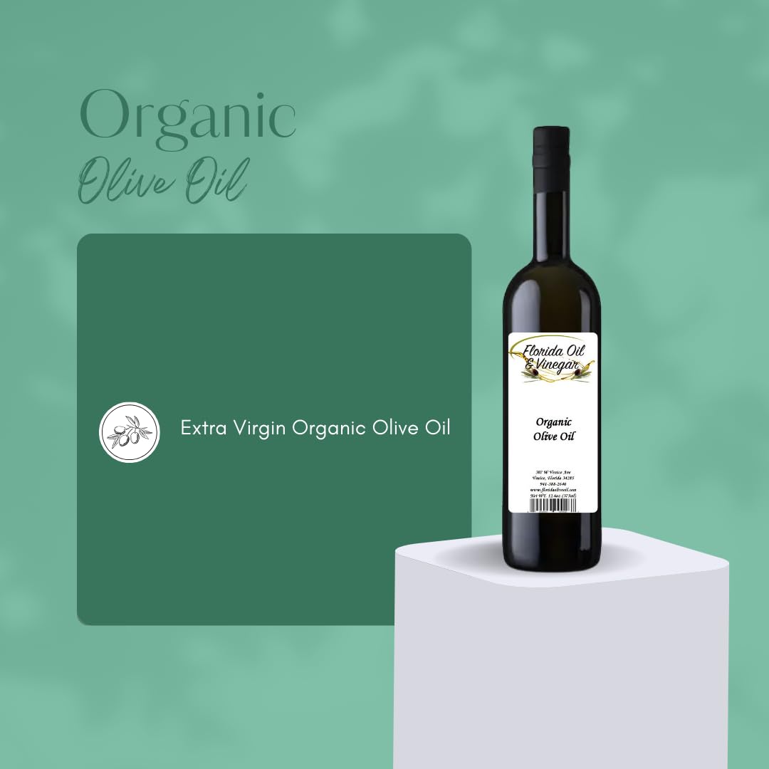 Organic Olive Oil - Pure Extra Virgin Olive Oil, Cold-Pressed, Rich in Antioxidants for Healthy Cooking
