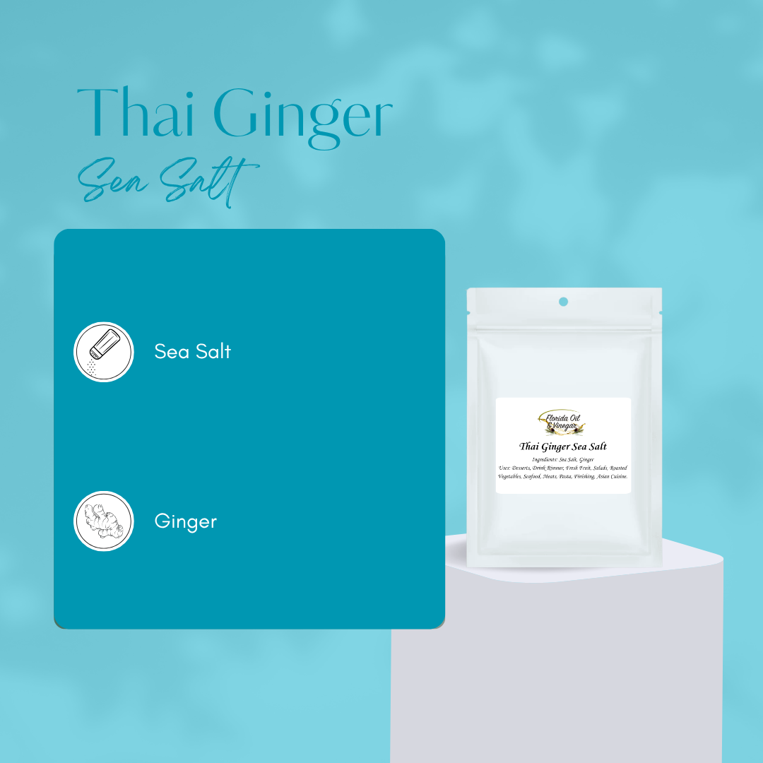 Thai Ginger Sea Salt – Zesty & Exotic Gourmet Salt