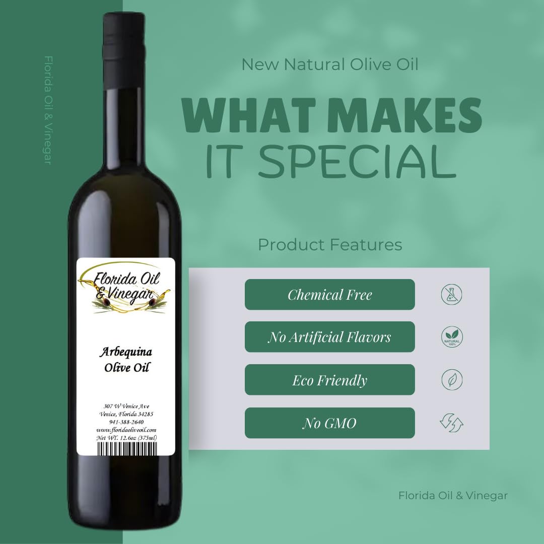 Arbequina Olive Oil - Premium Extra Virgin Olive Oil, Rich and Fruity Flavor, Ideal for Dipping and Cooking