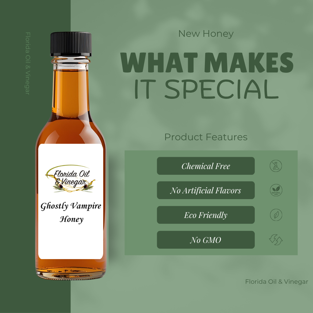 Ghostly Vampire Honey – Spicy Honey with a Kick of Ghost Pepper