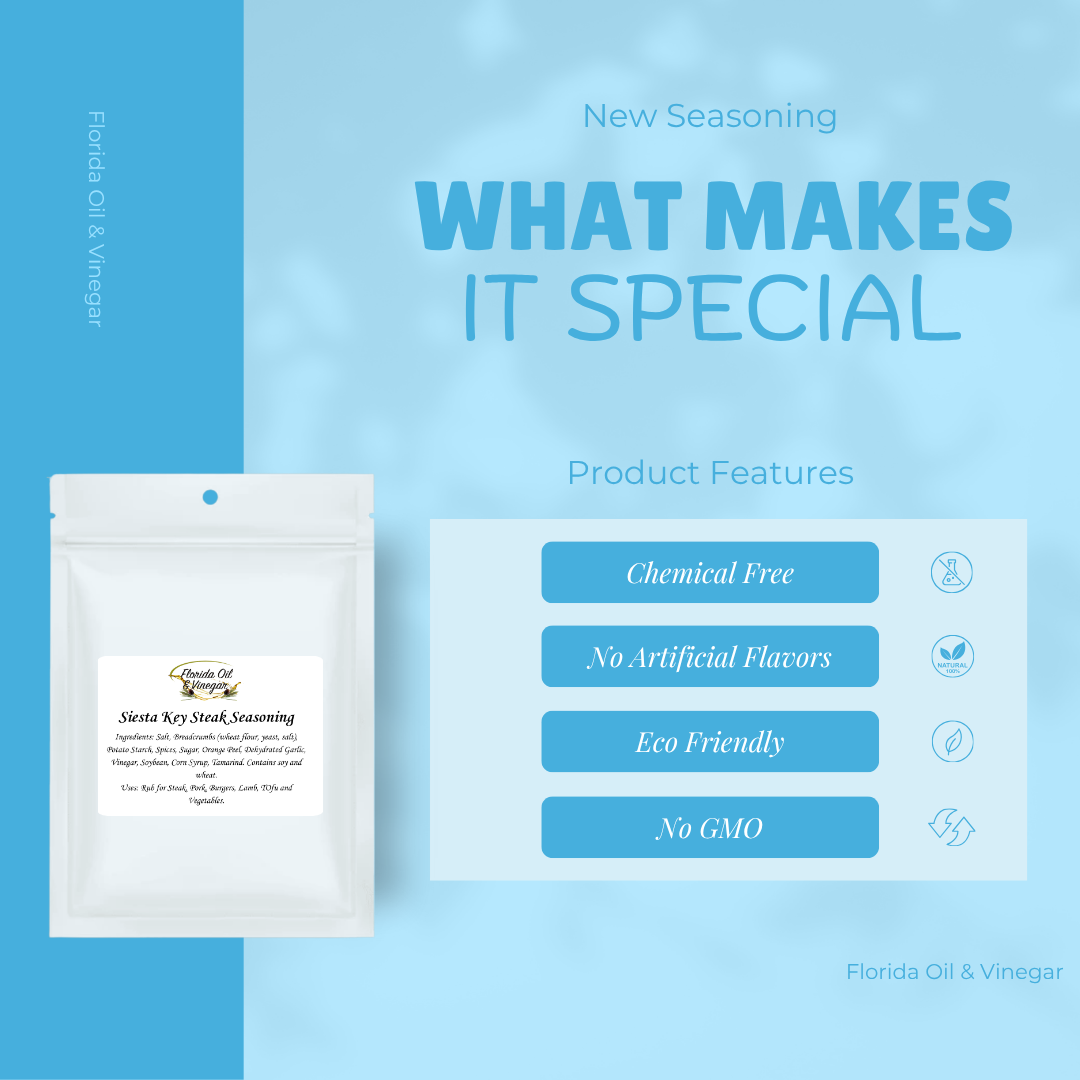 Siesta Key Steak Seasoning – Bold Gourmet Blend for Steaks