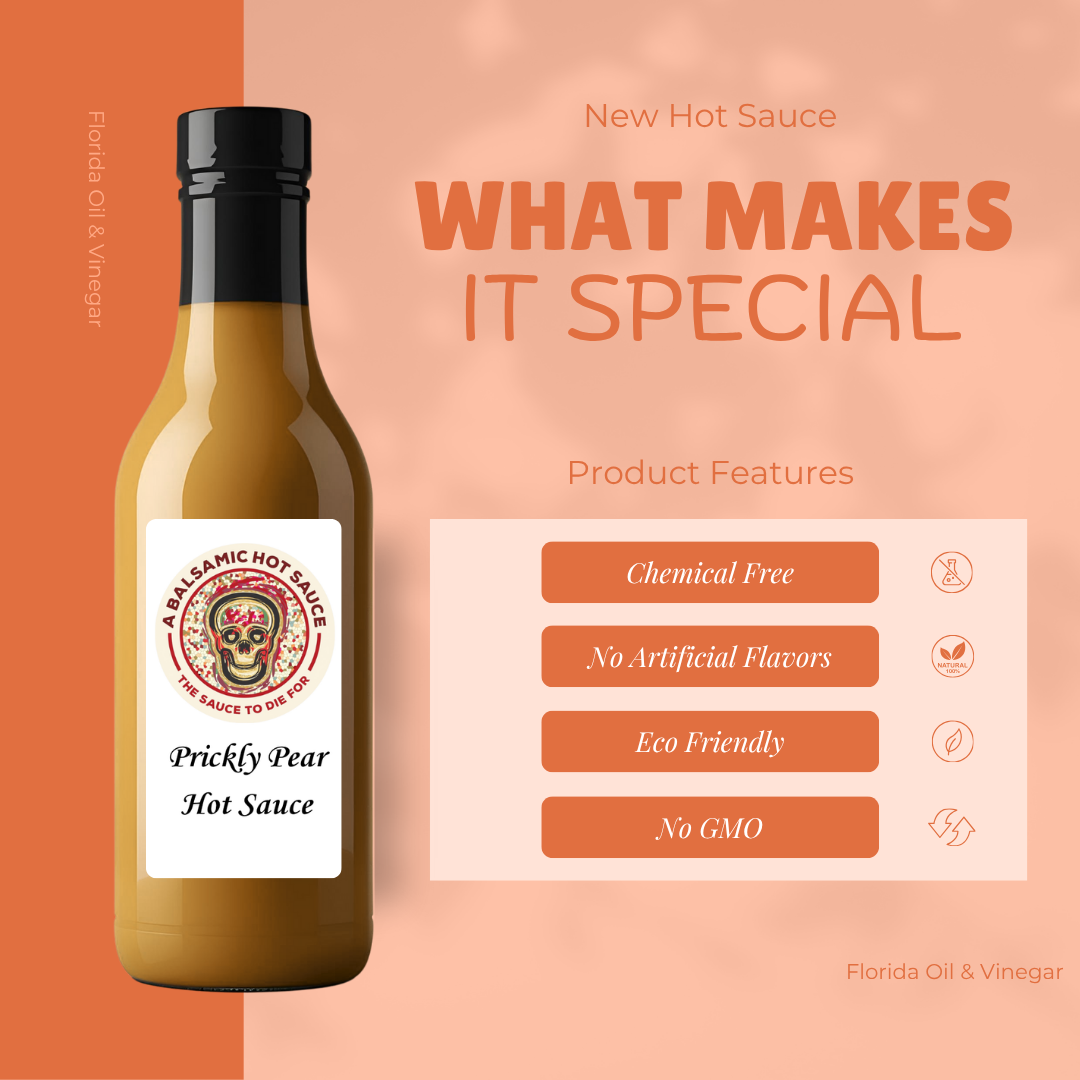 Prickly Pear Hot Sauce - Exotic Sweet and Spicy Delight