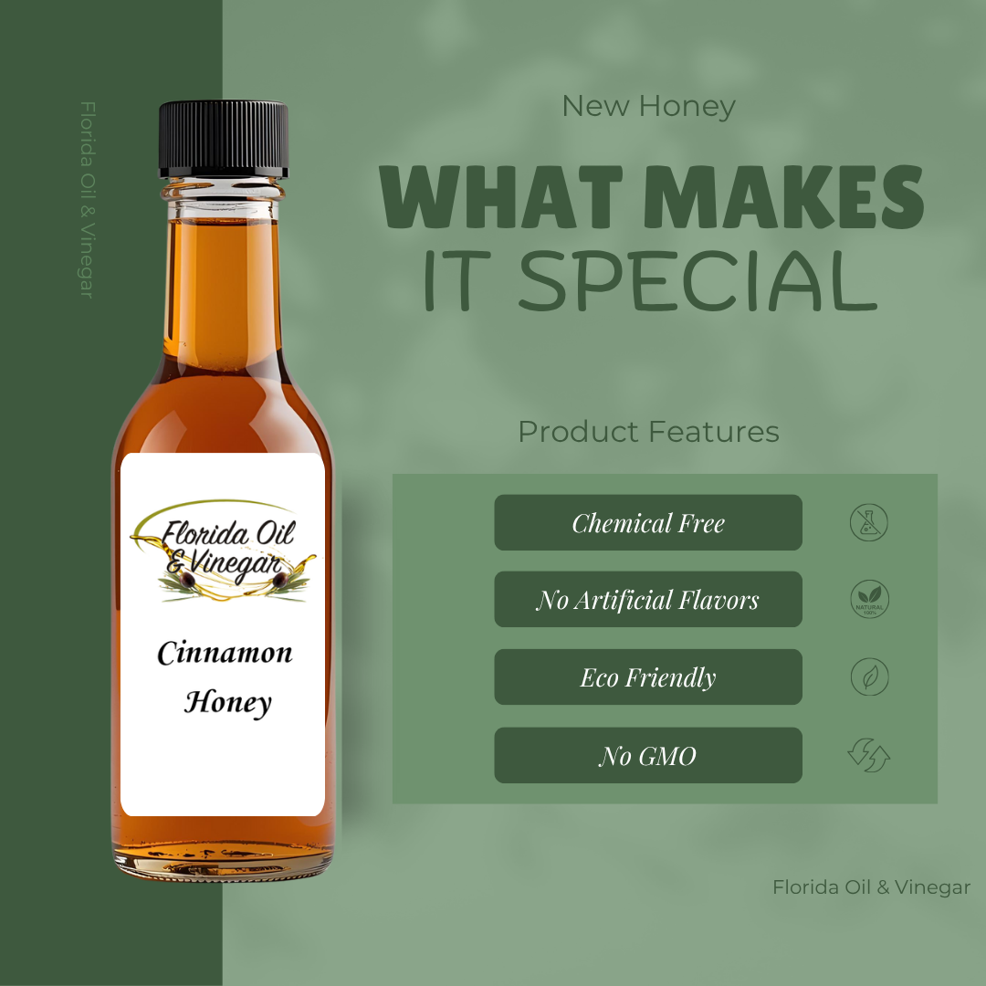 Cinnamon Honey – Natural Honey Infused with Warm Cinnamon Spice
