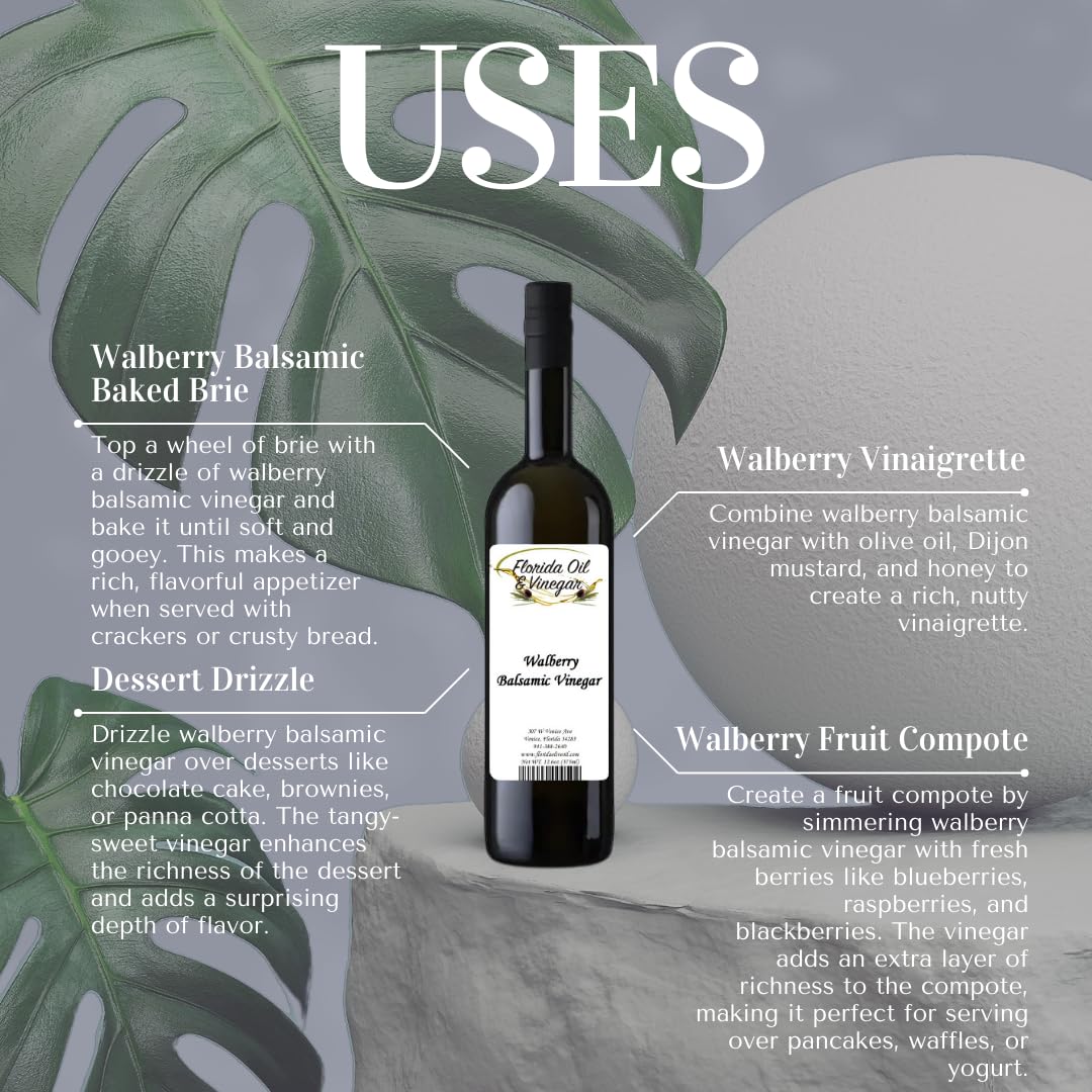 Walberry Balsamic Vinegar – Unique Berry & Walnut Blend for Cheese & Salads