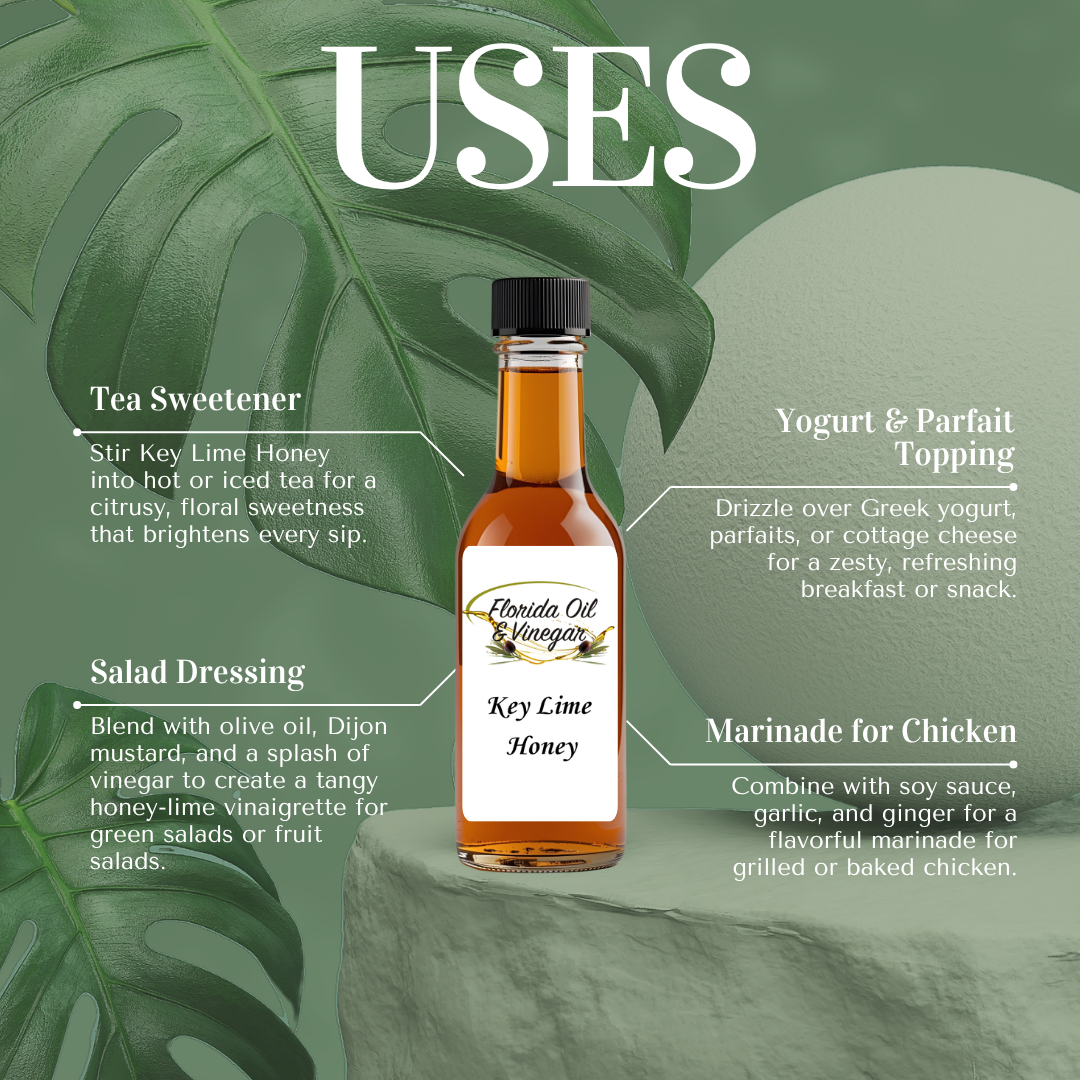Florida Key Lime Honey – Tangy Honey with Zesty Key Lime Flavor