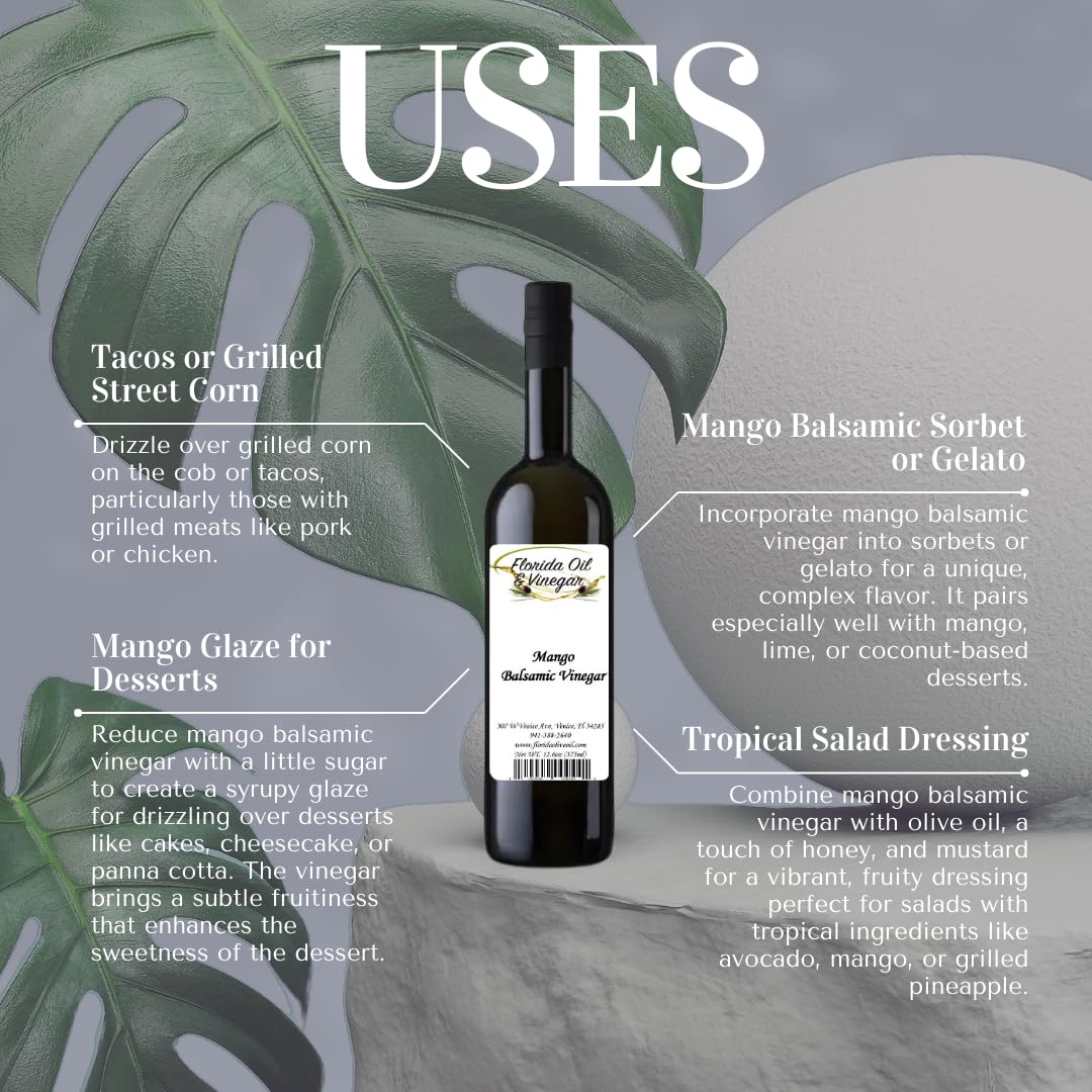 Mango Balsamic Vinegar – Tropical Sweetness for Drizzles & Marinades