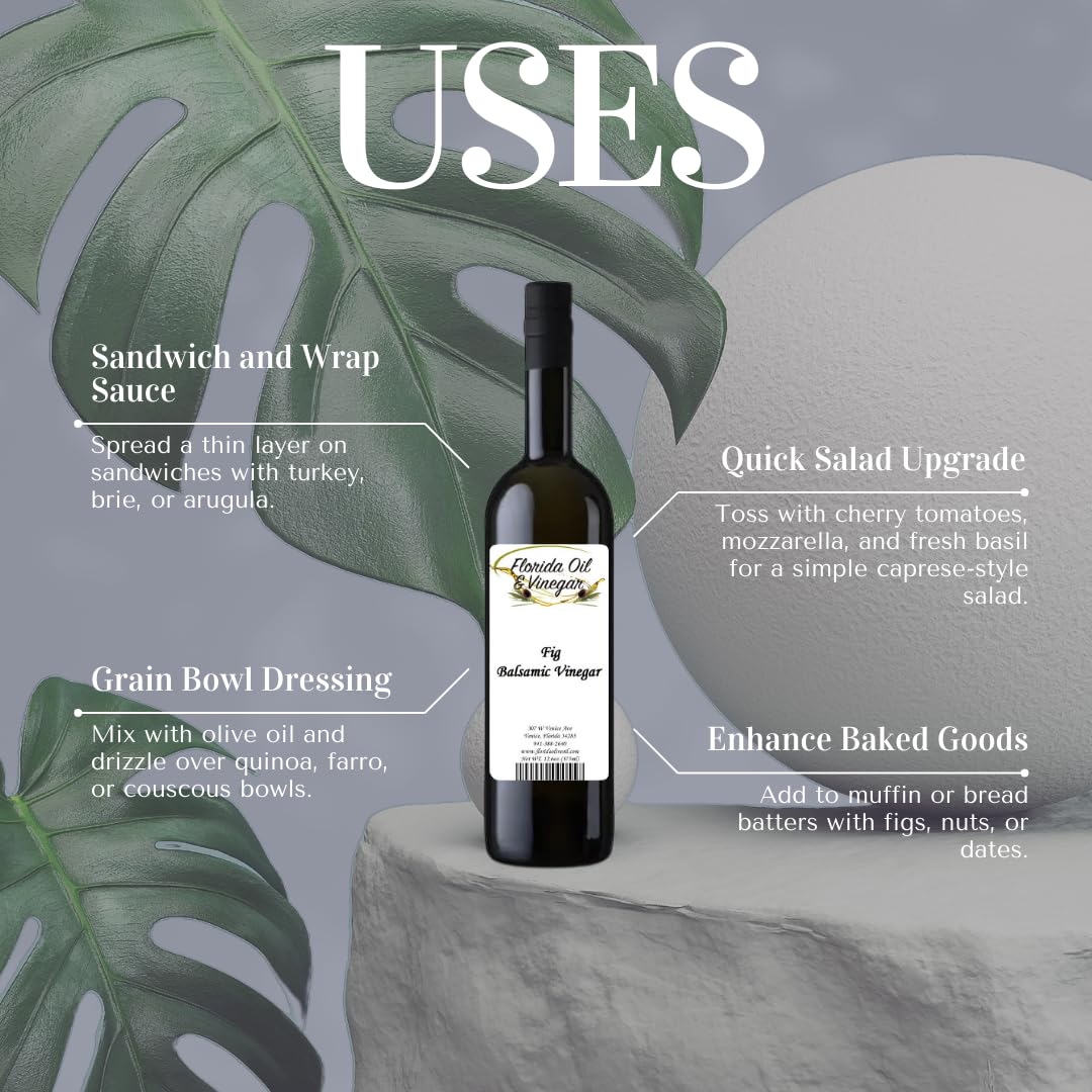 Fig Balsamic Vinegar – Sweet & Earthy, Excellent for Charcuterie & Cheese
