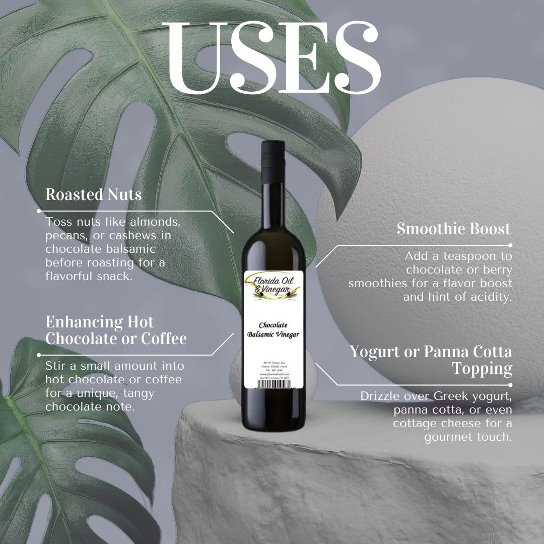 Chocolate Balsamic Vinegar – Decadent & Silky, Ideal for Desserts & Sauces